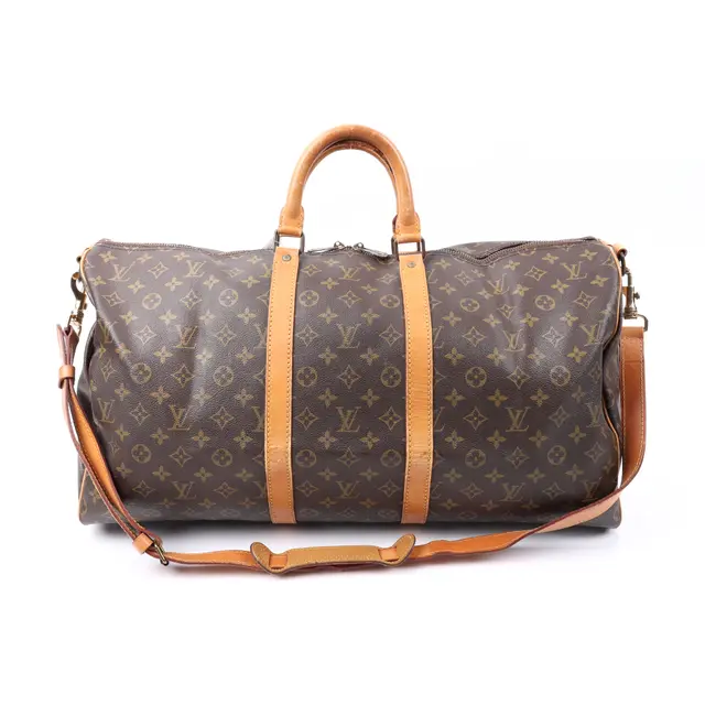 Louis Vuitton Keepall Bandouliere Brown Monogram Duffle Bag