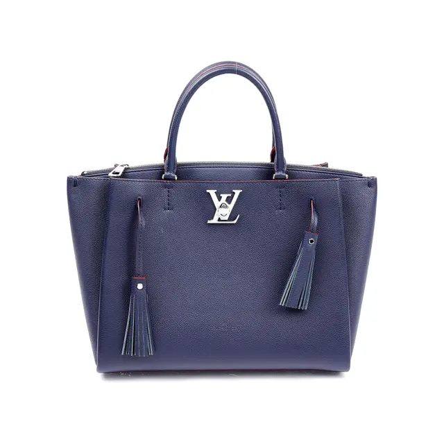 Louis Vuitton Haumea Blue Leather Tote Bag