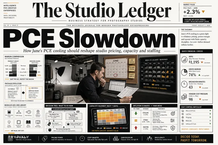 How the June PCE Slowdown Should Change Your Studio's Pricing, Capacity, and Staffing Plans