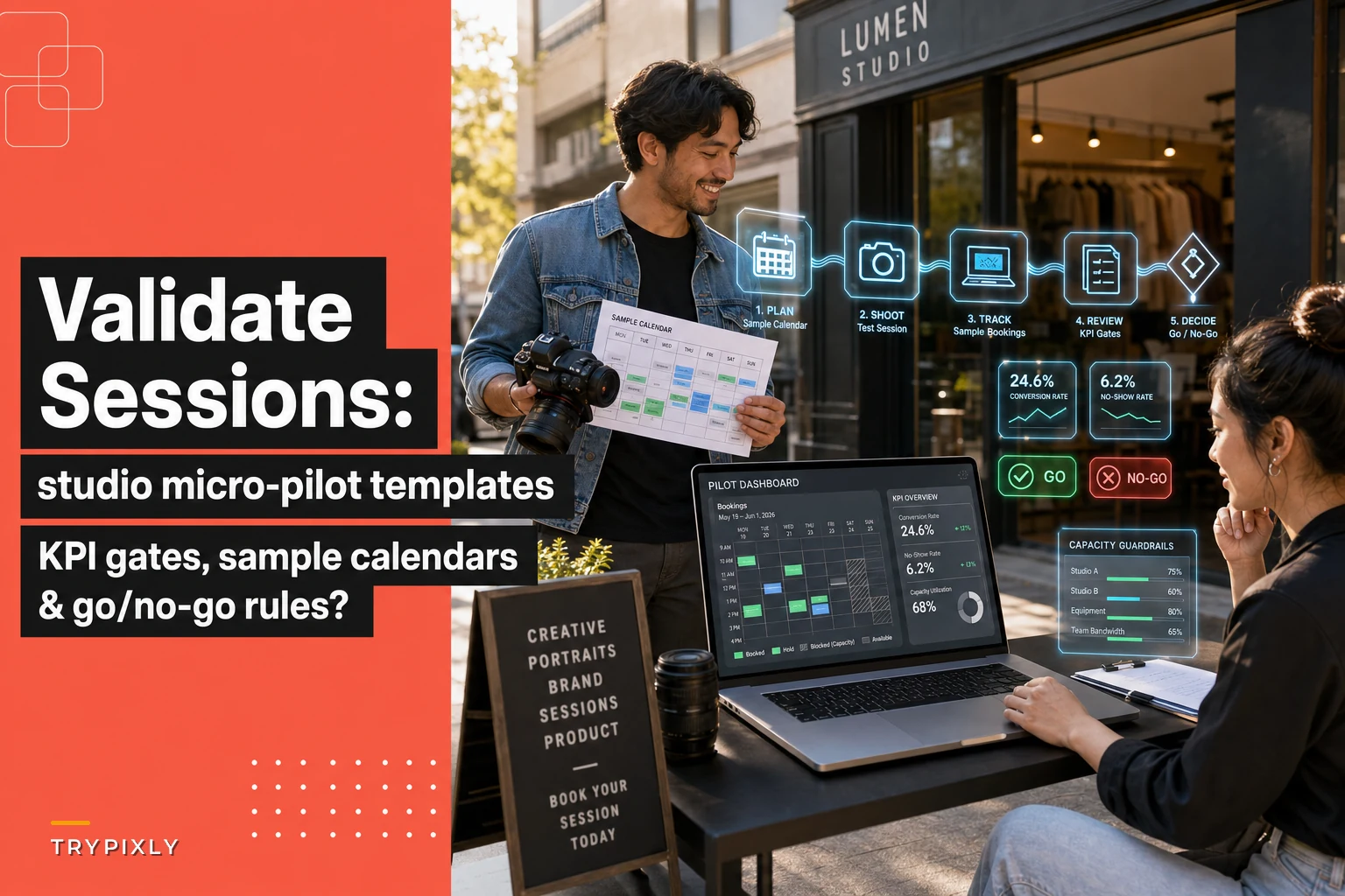 Micro-pilot templates to validate new session types