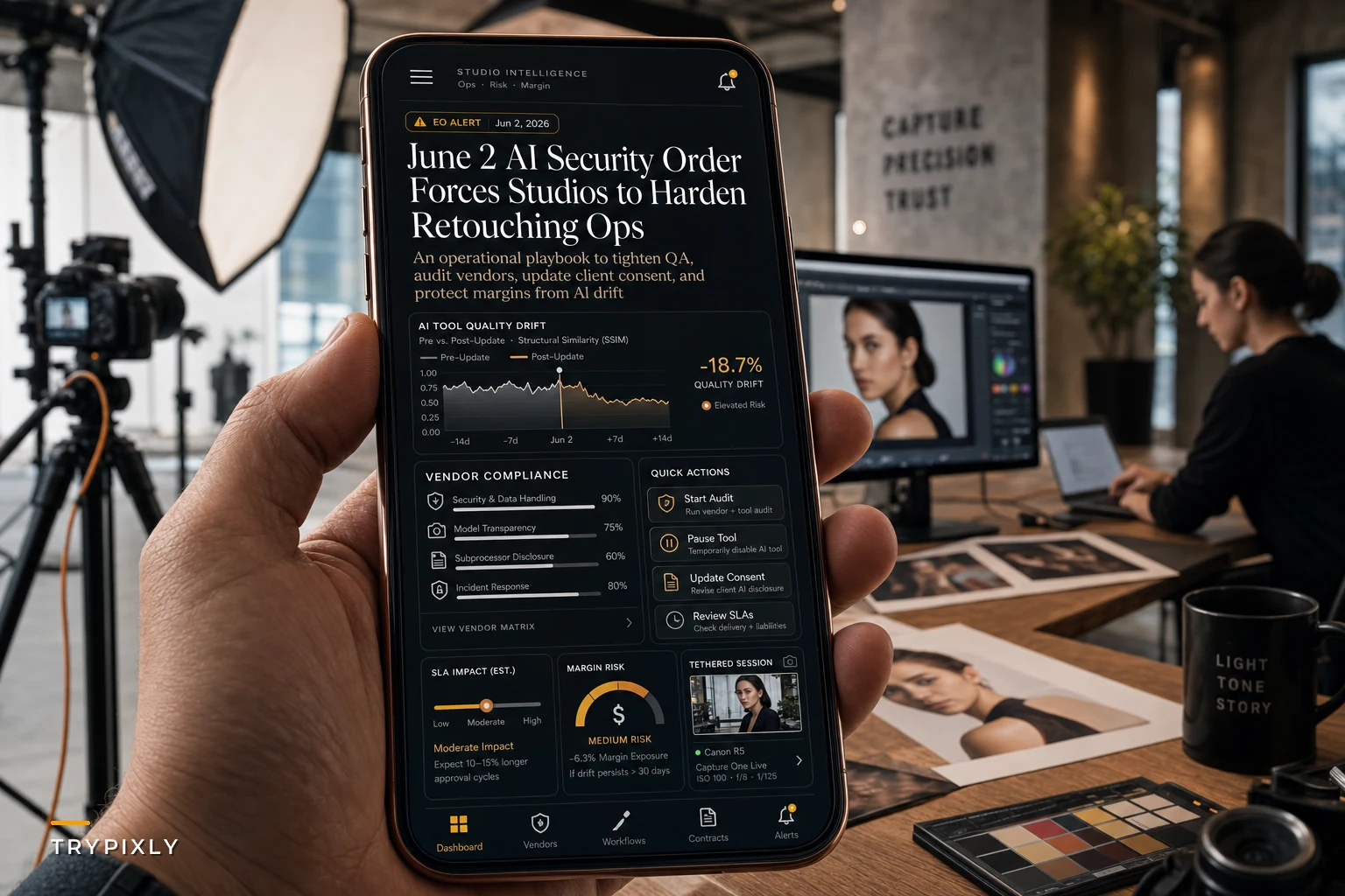 Preparing Your Studio for the US AI Security Order: Practical Steps for Retouching, Vendor Vetting, and Client Consent