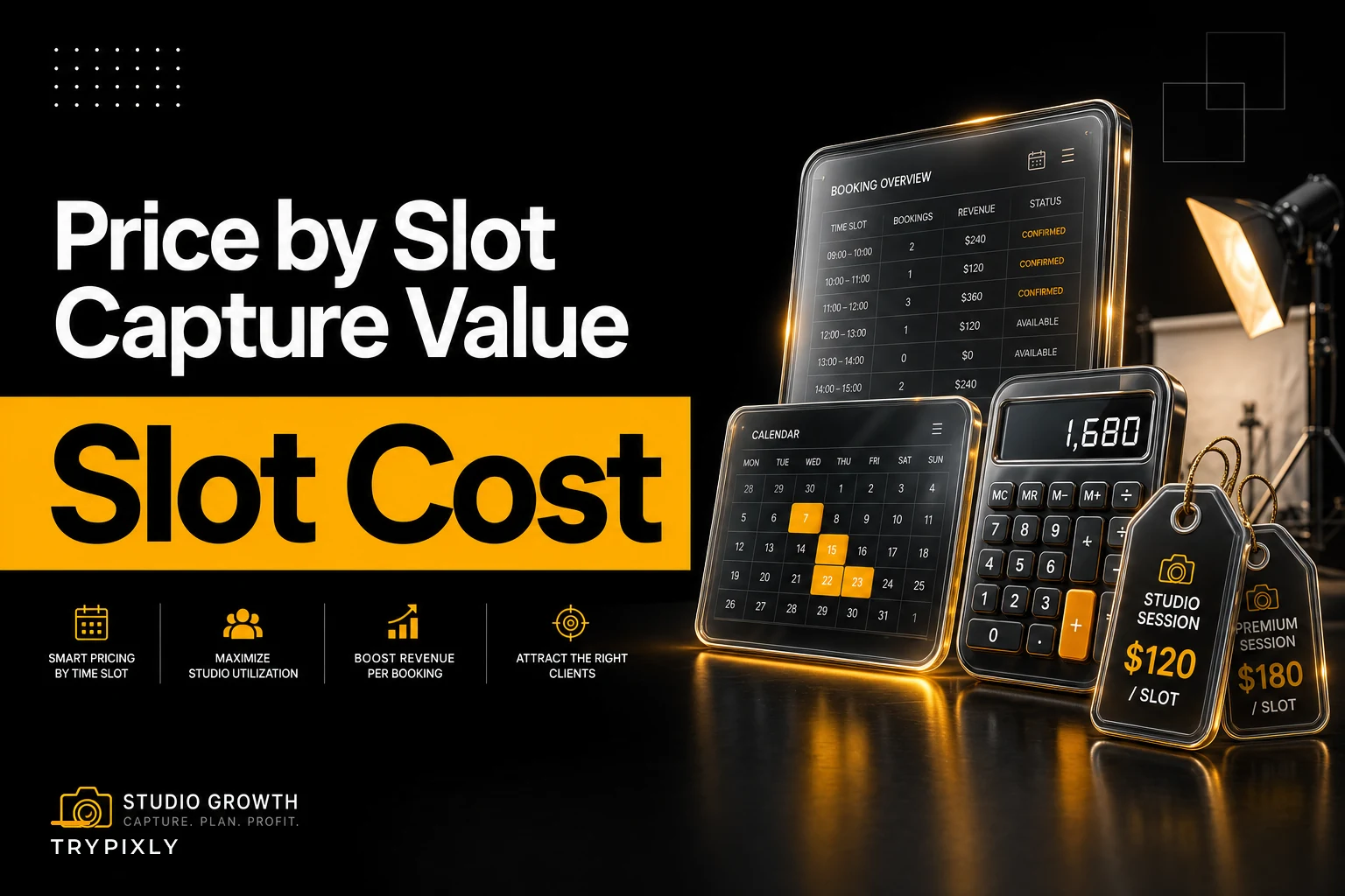 Stop leaving money on the table: price packages by slot cost, deliverables and perceived value