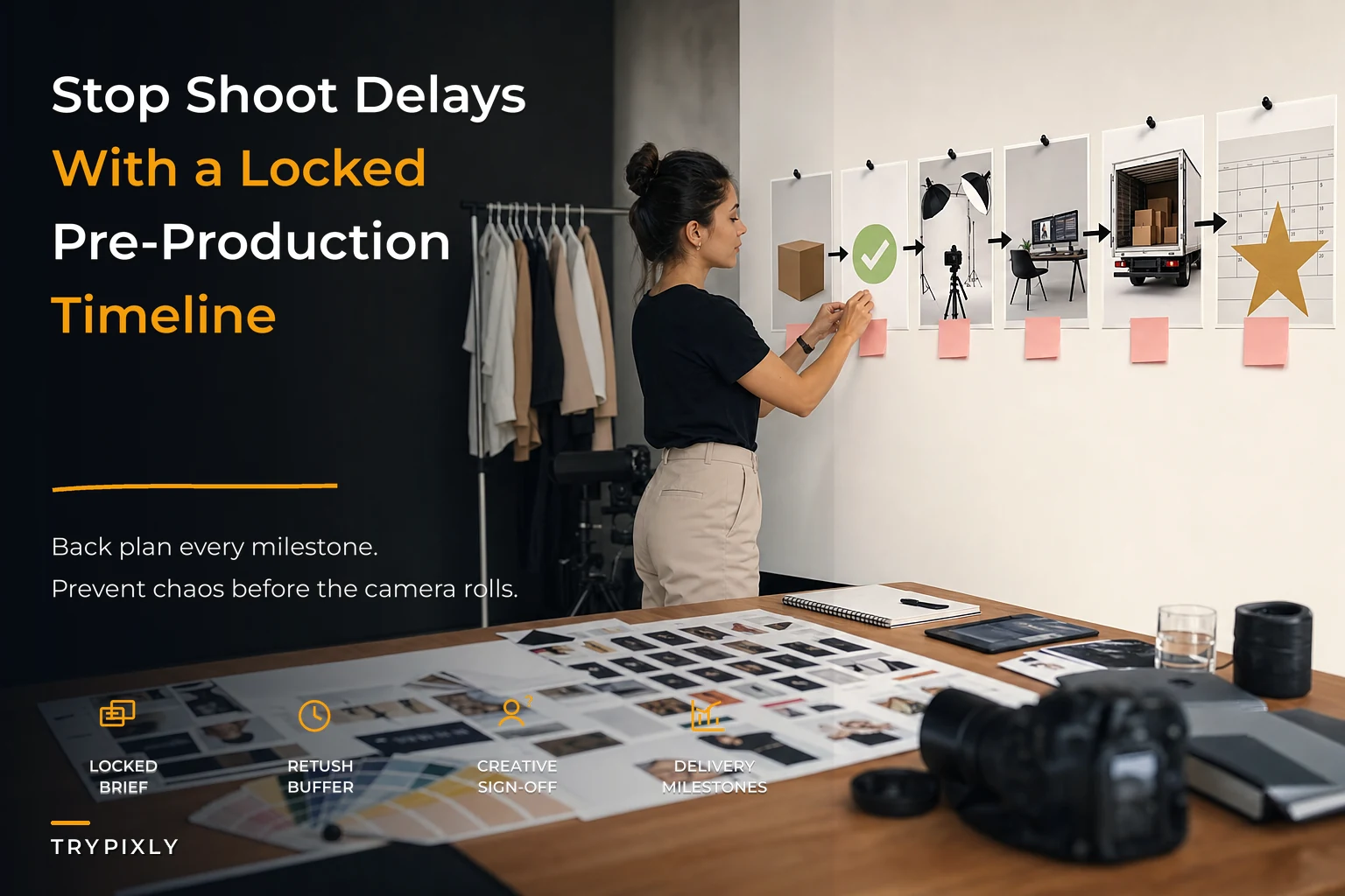 Stop production surprises on commercial shoots: an operations blueprint for commercial, e-commerce and editorial work