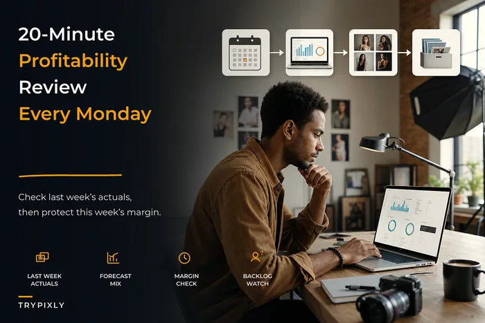 Turn bookings into profit: a studio profitability system tying cost-per-slot, package mix and post‑production into decision rules
