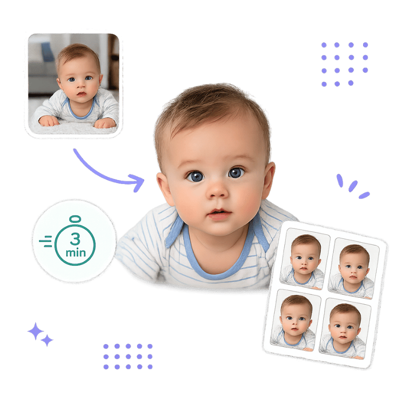 Australian baby passport photo preview