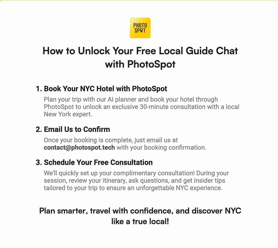 Plan Your NYC Adventure with PhotoSpot: Free Tour Guide Chat for a Stress-Free Trip