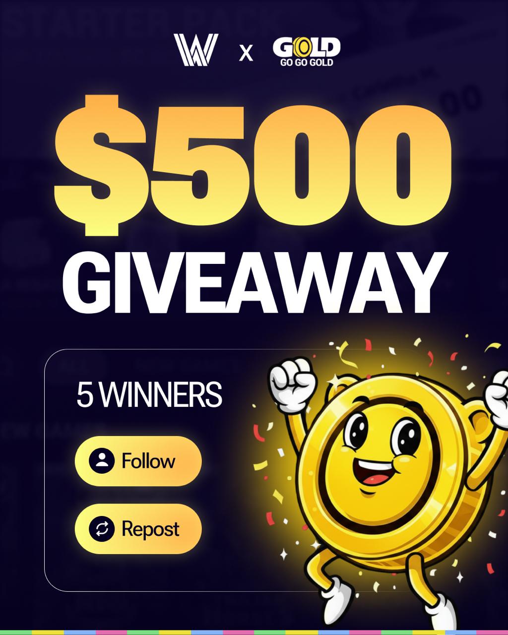 $500 Winify X GoGoGoldWin Giveaway