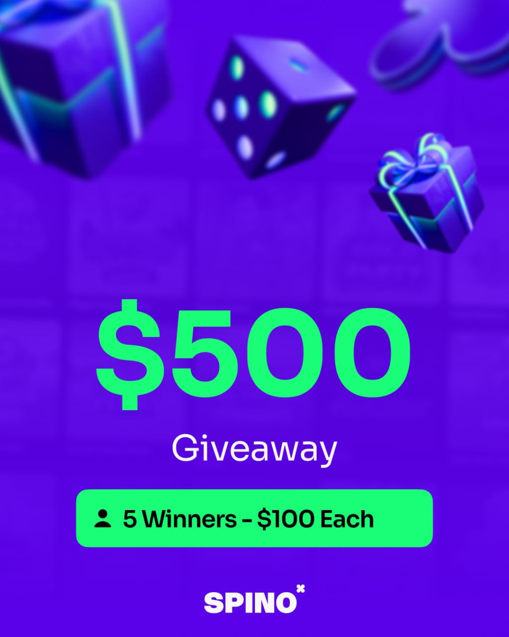 $500 Spino Community Giveaway