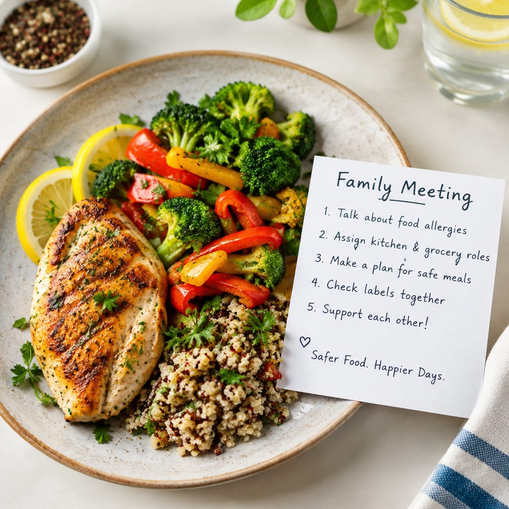 Family Task Sharing for Everyday Allergy Safety at Home