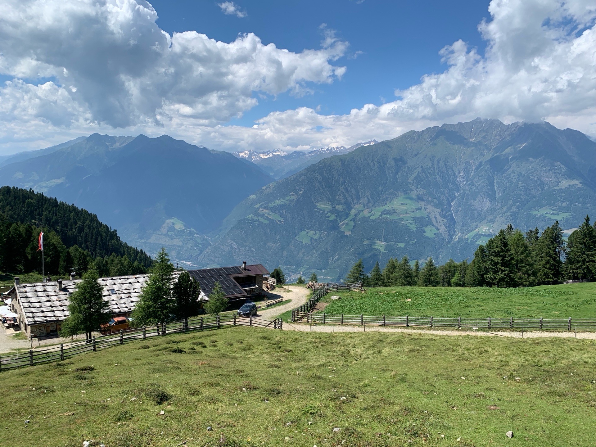 Bergbauernhof auf dem Viggiljoch in Lana, Südtirol