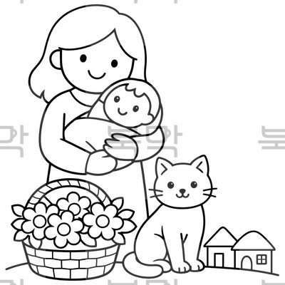 아주 쉬움 도안