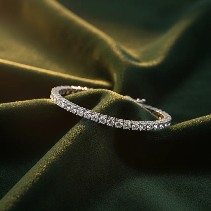 BRANSOLETKA TENNIS MOISSANITE-1