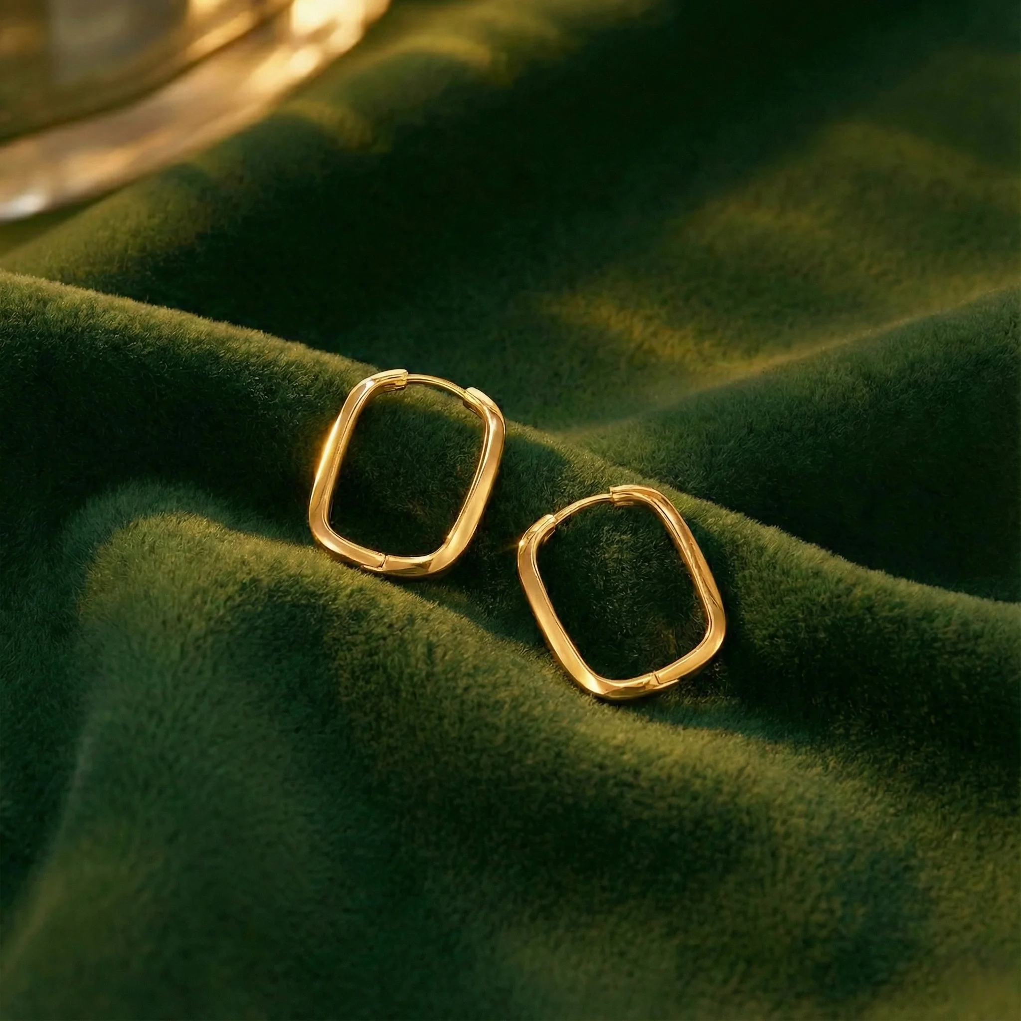Kolczyki Modern Oval Hoops
