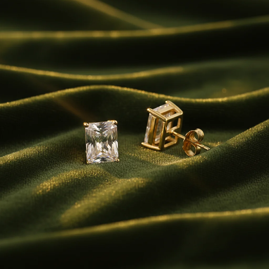 Kolczyki Radiant Cut Studs