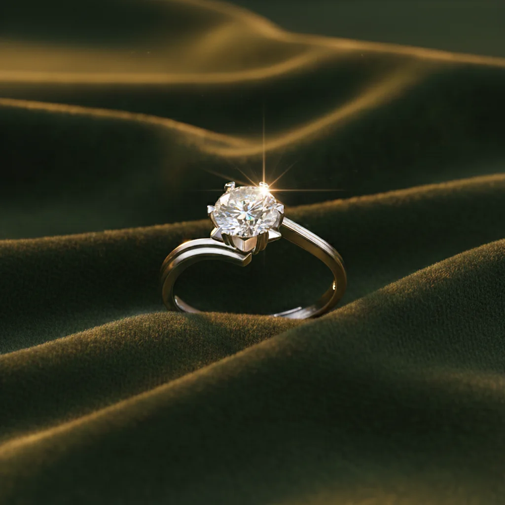 Pierścionek z Moissanit  „Shine Forever”-1