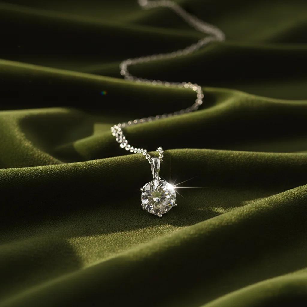 Naszyjnik Round Cut Moissanite-1