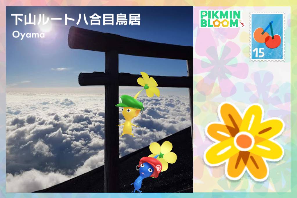 下山ルートハ合目鳥居
