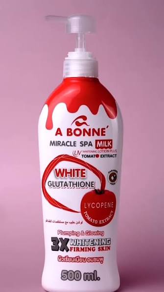 A Bonne Miracle Spa Milk Tomato Extract White Glutathione 500ml