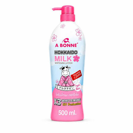 A Bonne Hokkaido Milk 3X Whitening Lotion Nano White Gluta 500ml