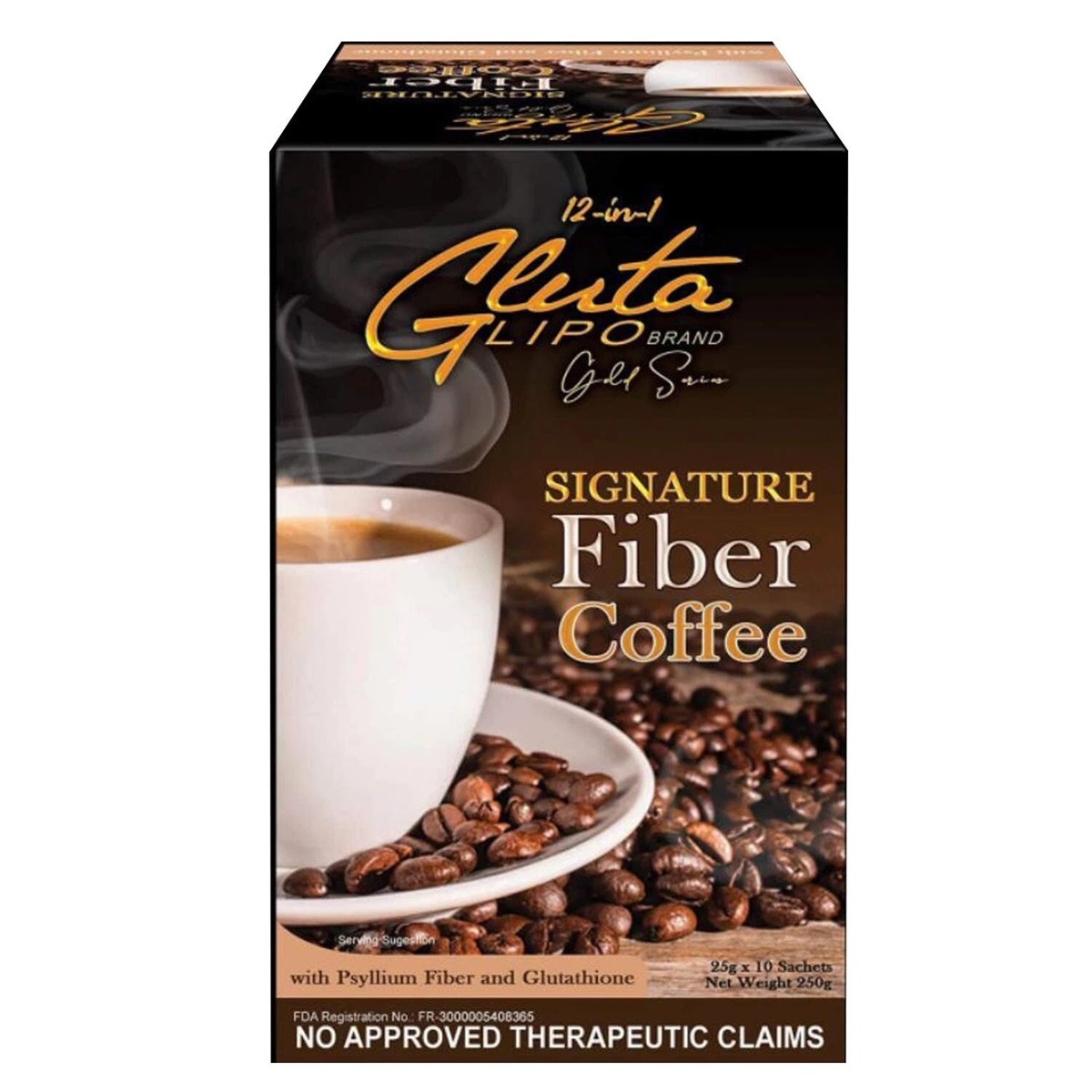 Gluta Lipo 12 in 1 Fiber Coffee 10 Sachets