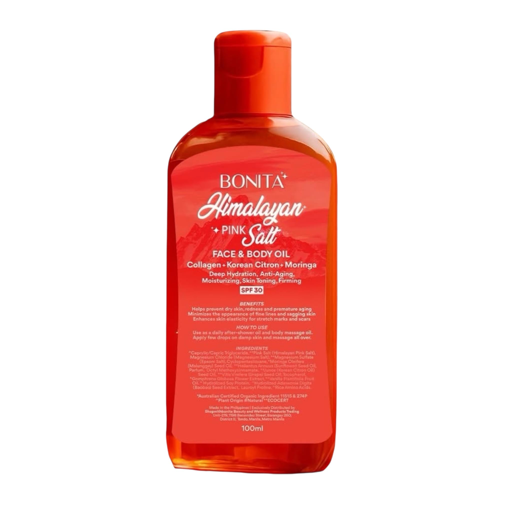 Bonita Himalayan Pink Salt Face & Body Oil 100ml