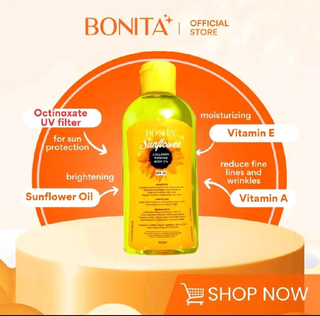 Bonita Sunflower Collagen Firming Body Oil