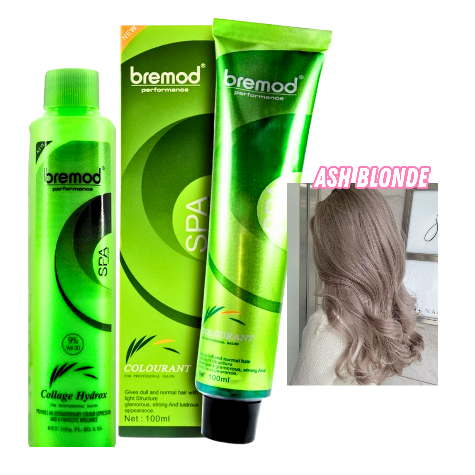 Bremod Professional SPA Hair Color Cream 10.13 Ash Blonde