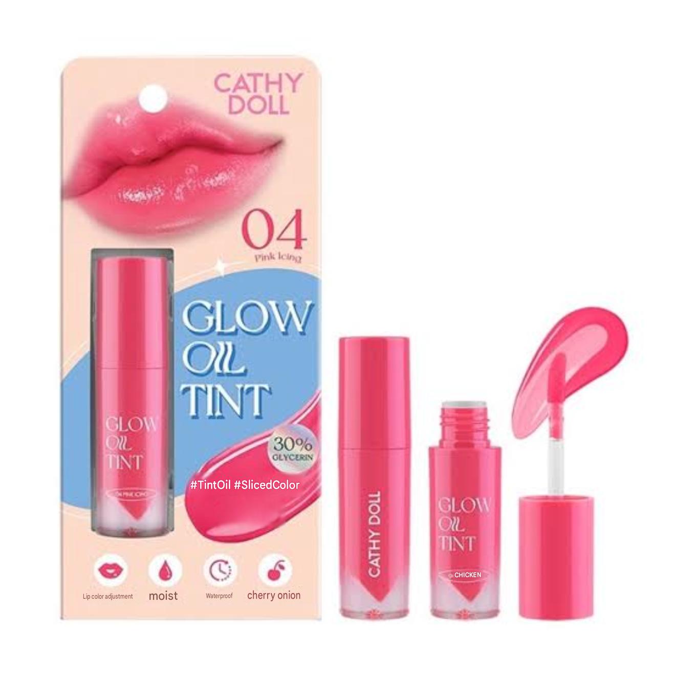 Cathy Doll Glow Oil Tint Shade: #04 Pink Icing