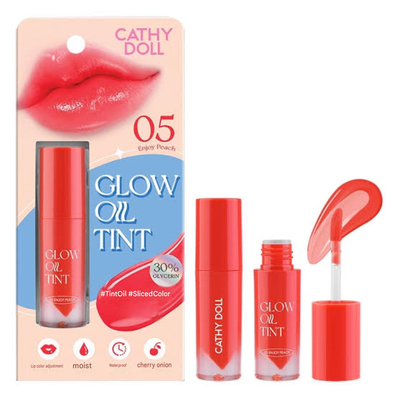 Cathy Doll Glow Oil Tint Shade: #05 Enjoy Peach