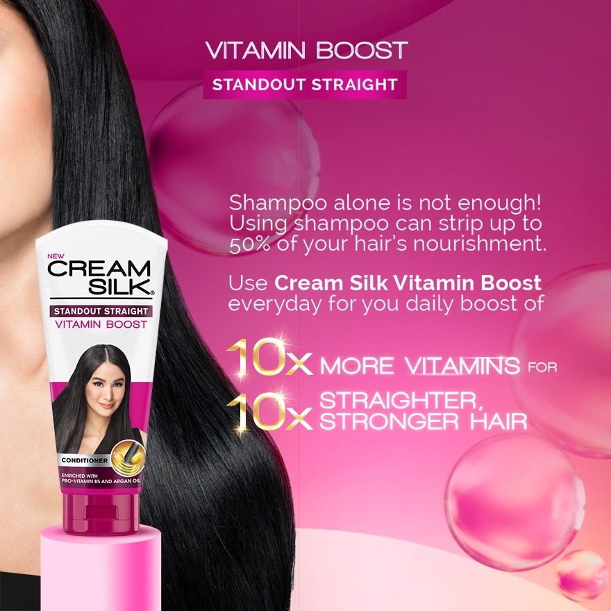 Cream Silk Standout Straight Vitamin Boost Conditioner 180ML