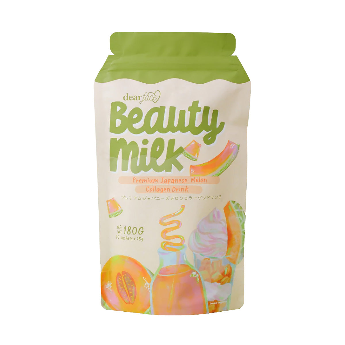 Dear Face Beauty Milk Premium Japanese Melon Drink 180g