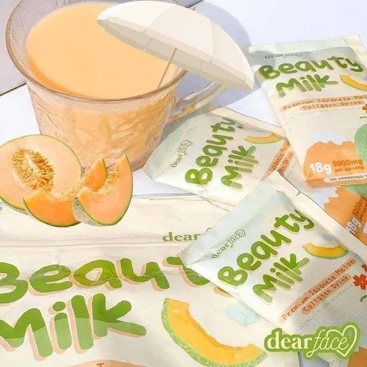 Dear Face Beauty Milk Premium Japanese Melon Drink 180g