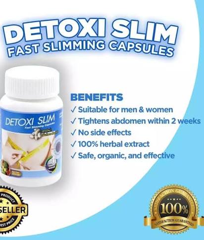 Detoxi Slim, Fast Slimming Capsules (30Capsules)