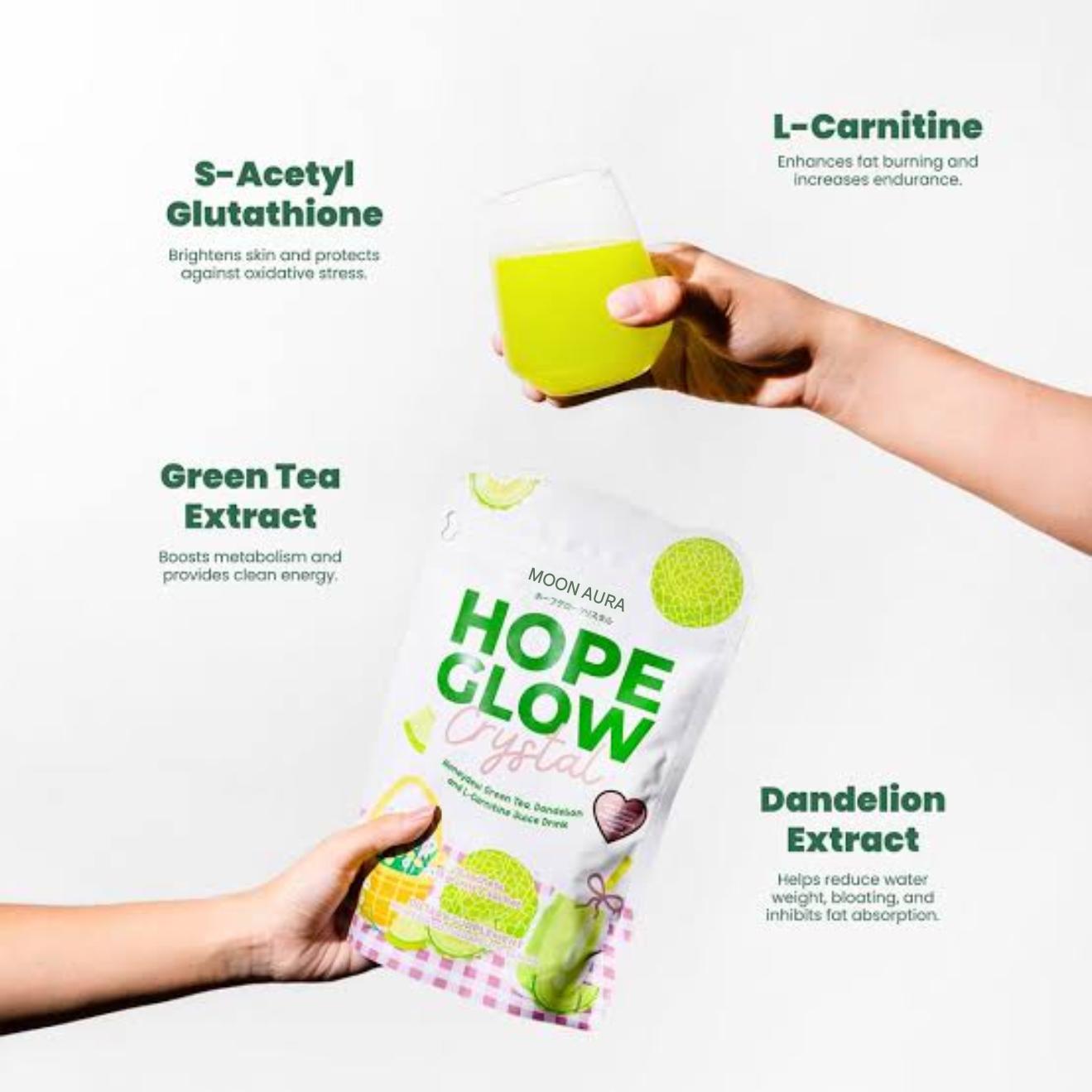 Luna Aura Hope Glow Crystal Honeydew Green Tea