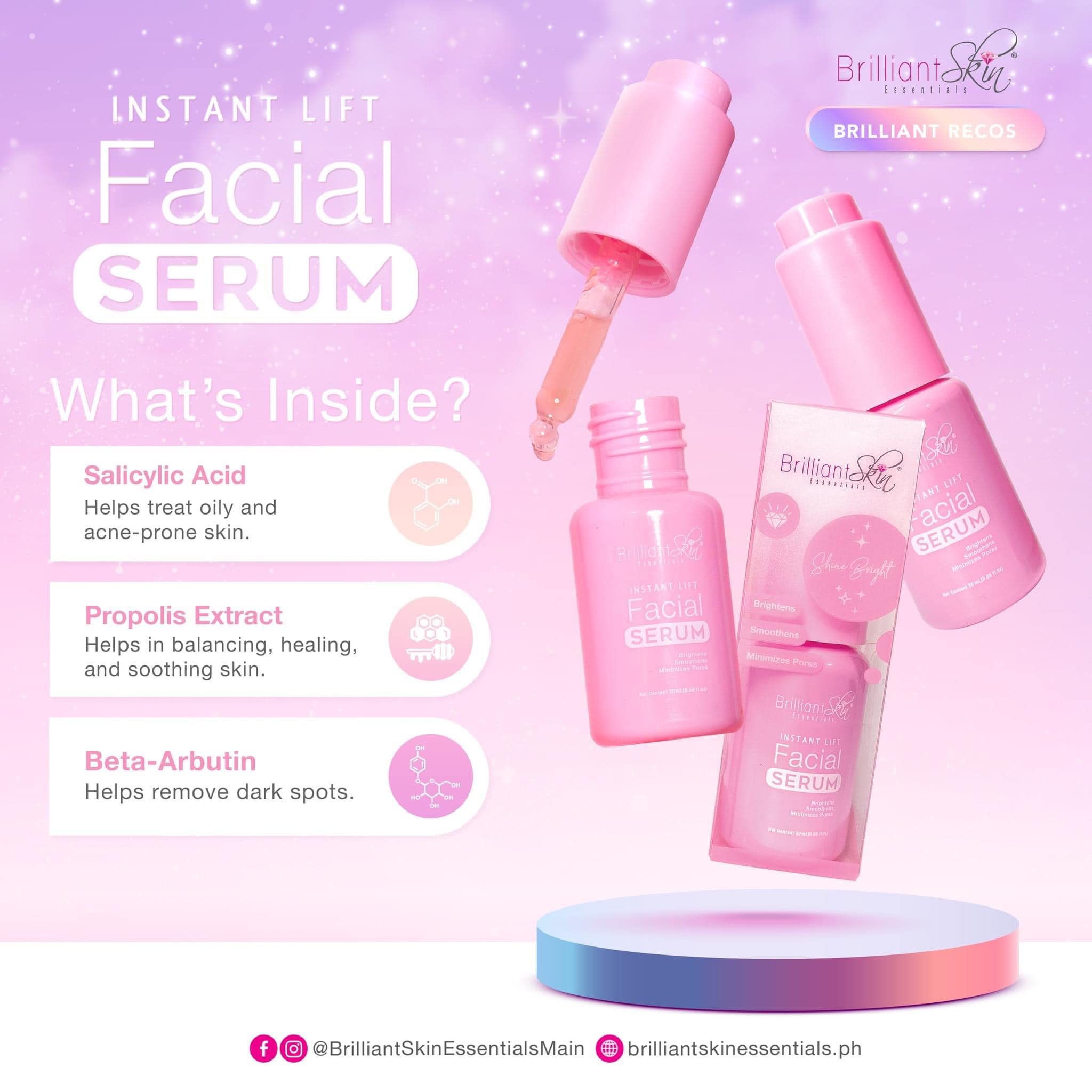 Brilliant Skin Essentials, Instant Lift Serum 20ml