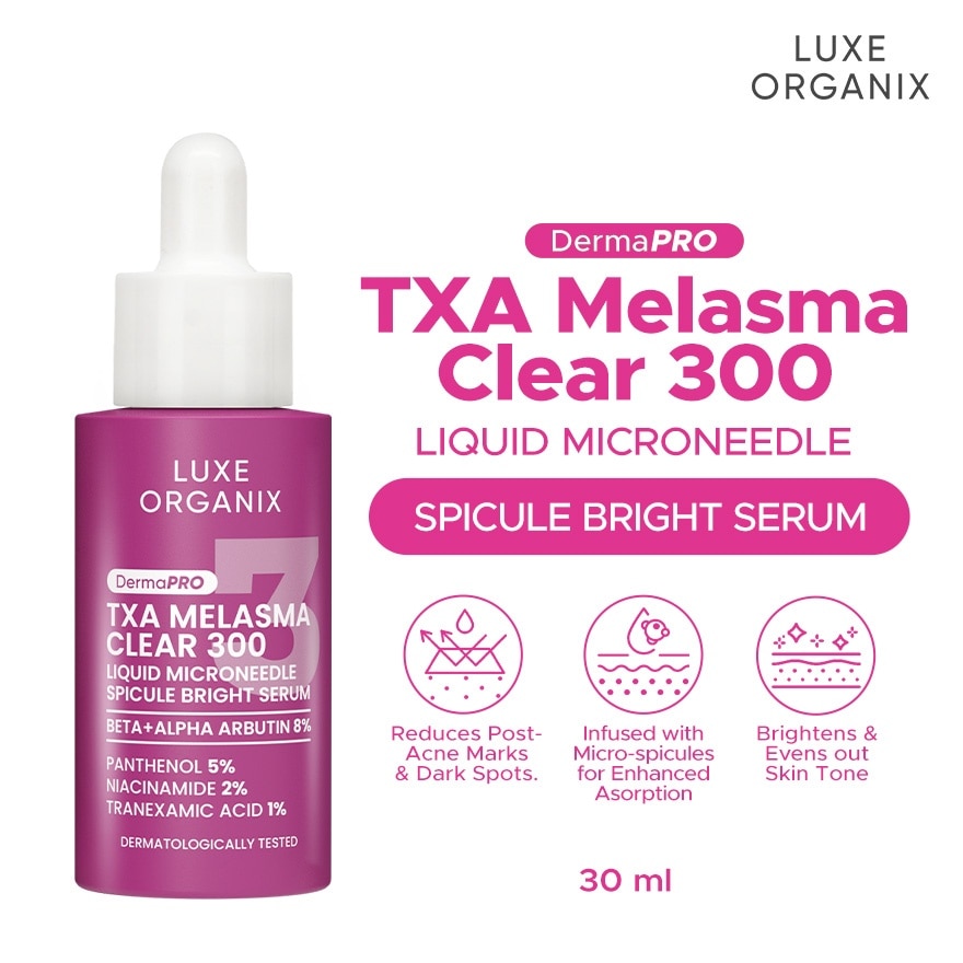 Luxe Organix, Derma PRO TXA Melasma Clear Spicule Bright Serum 30ml