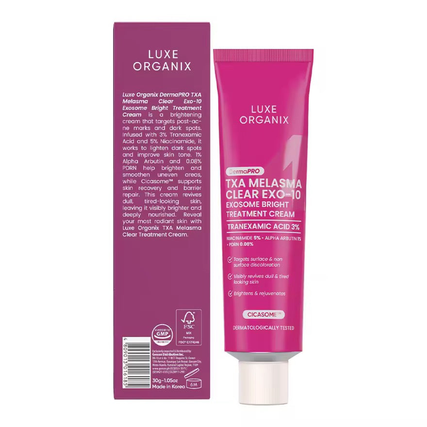 Luxe Organix, Derma PRO TXA Melasma Clear Exosome Bright Treatment Cream 30g