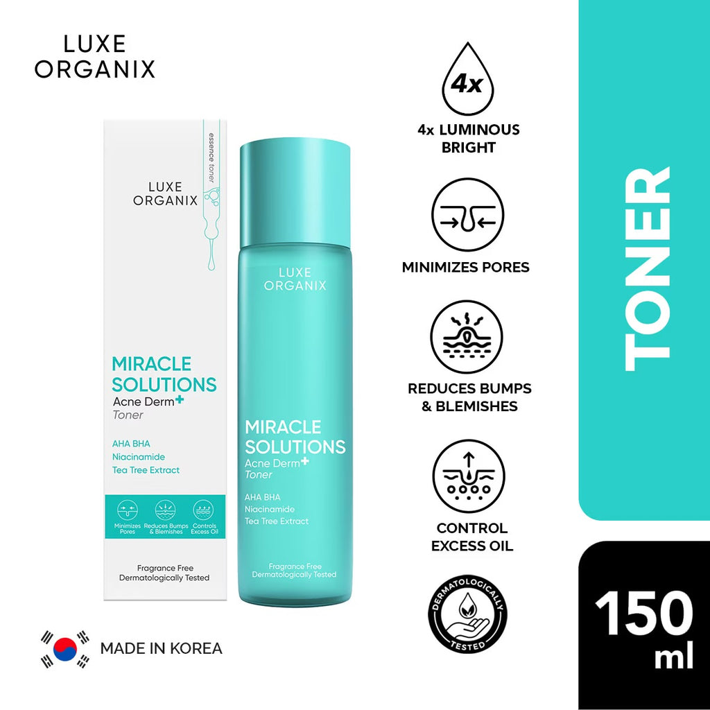 Luxe Organix, Miracle Solutions Acne derm Toner 150ml