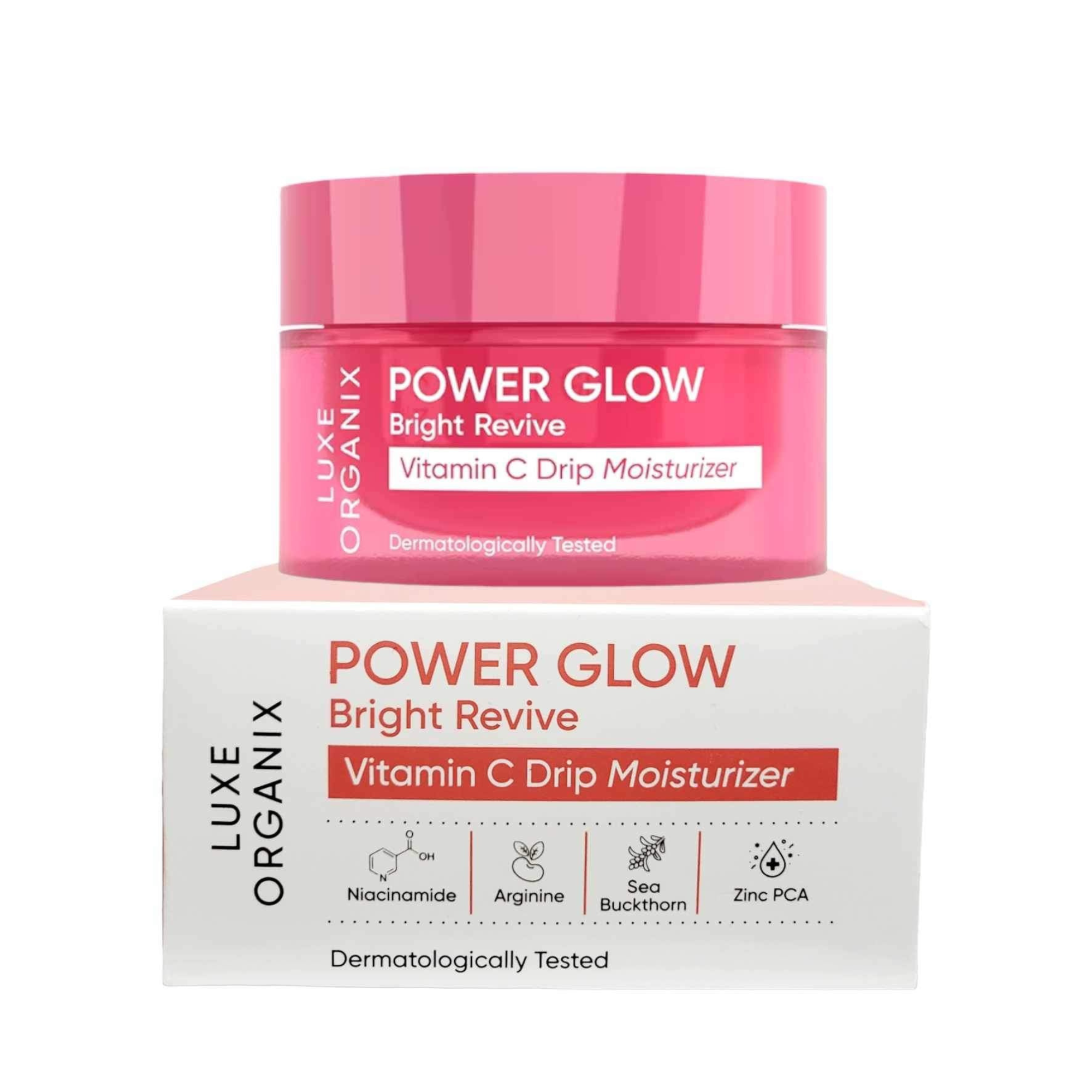 Luxe Organix, Power Glow Bright Revive Vitamin C Drip Moisturizer 50g