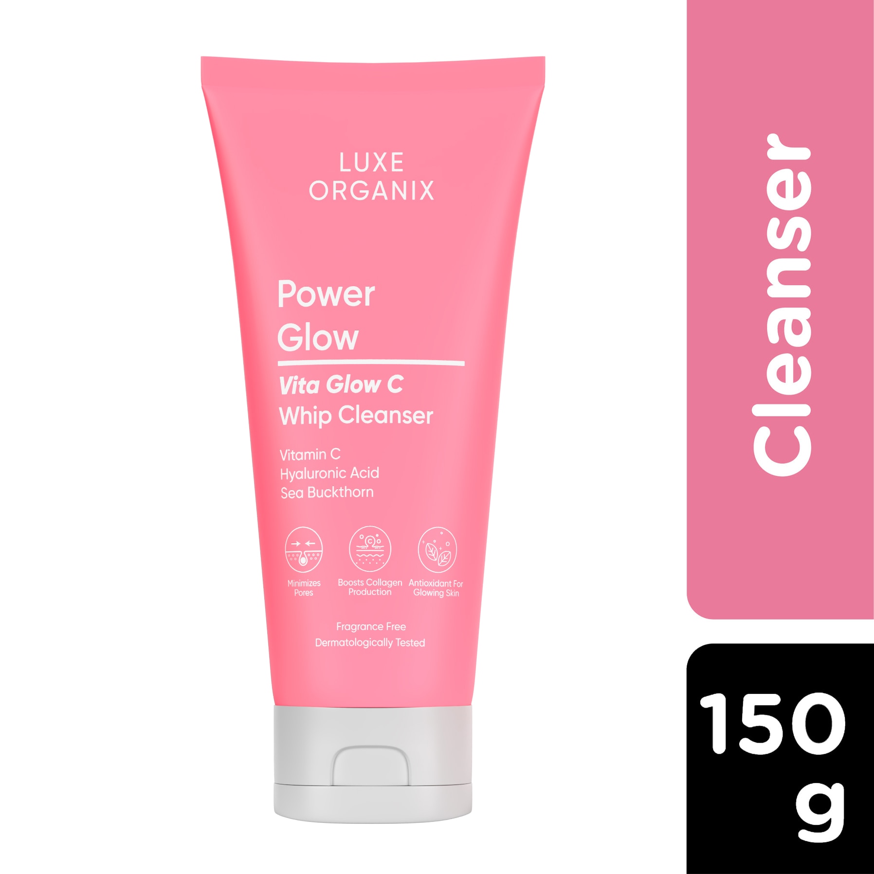 Luxe Organix, Power Glow Vita Glow C Whip Cleanser 150ml