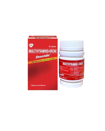 Haleon Stresstabs Multivitamins + Iron 30 Tablets