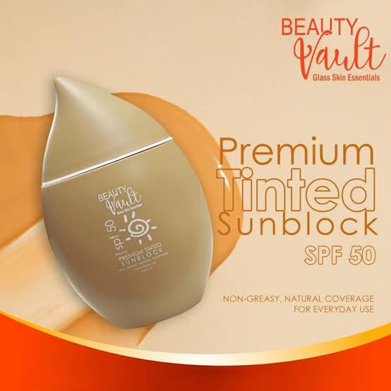 Beauty vault Tinted Sunscreen SPF 50