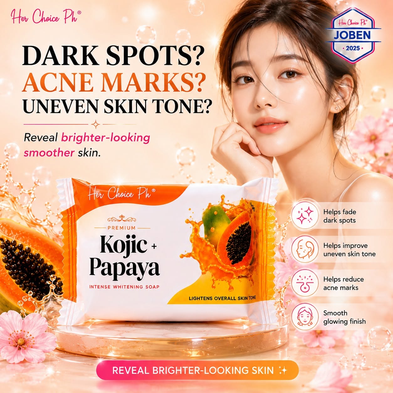 Her Choice Ph Kojic Papaya Soap