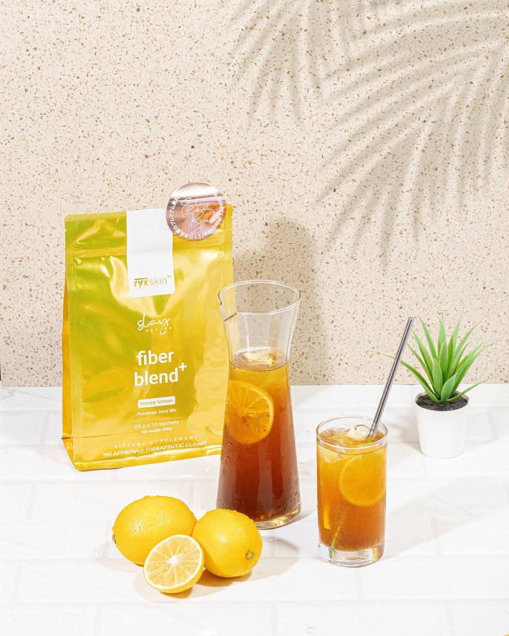 Ryx Skin, Fiber Blend+ Honey Lemon 10 Sachets
