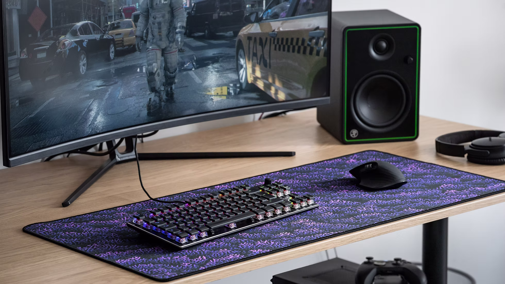 Tapis XXL avec clavier et souris
