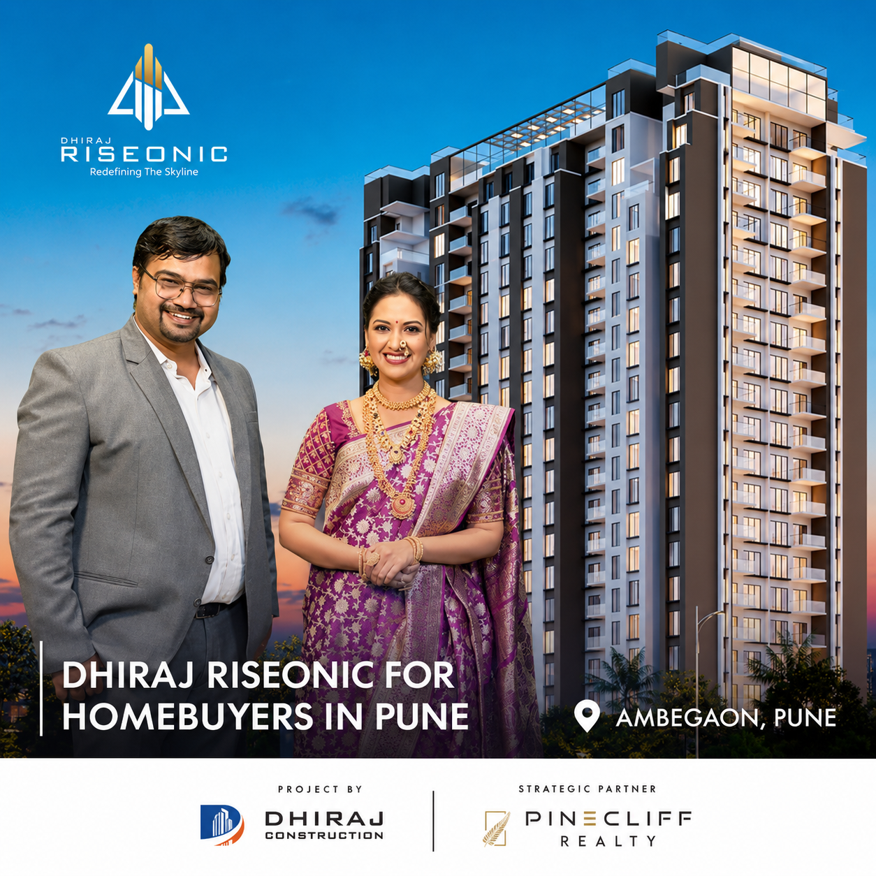 Pinecliff Realty Makes Premium Living Accessible: Dhiraj Riseonic for Homebuyers in Pune