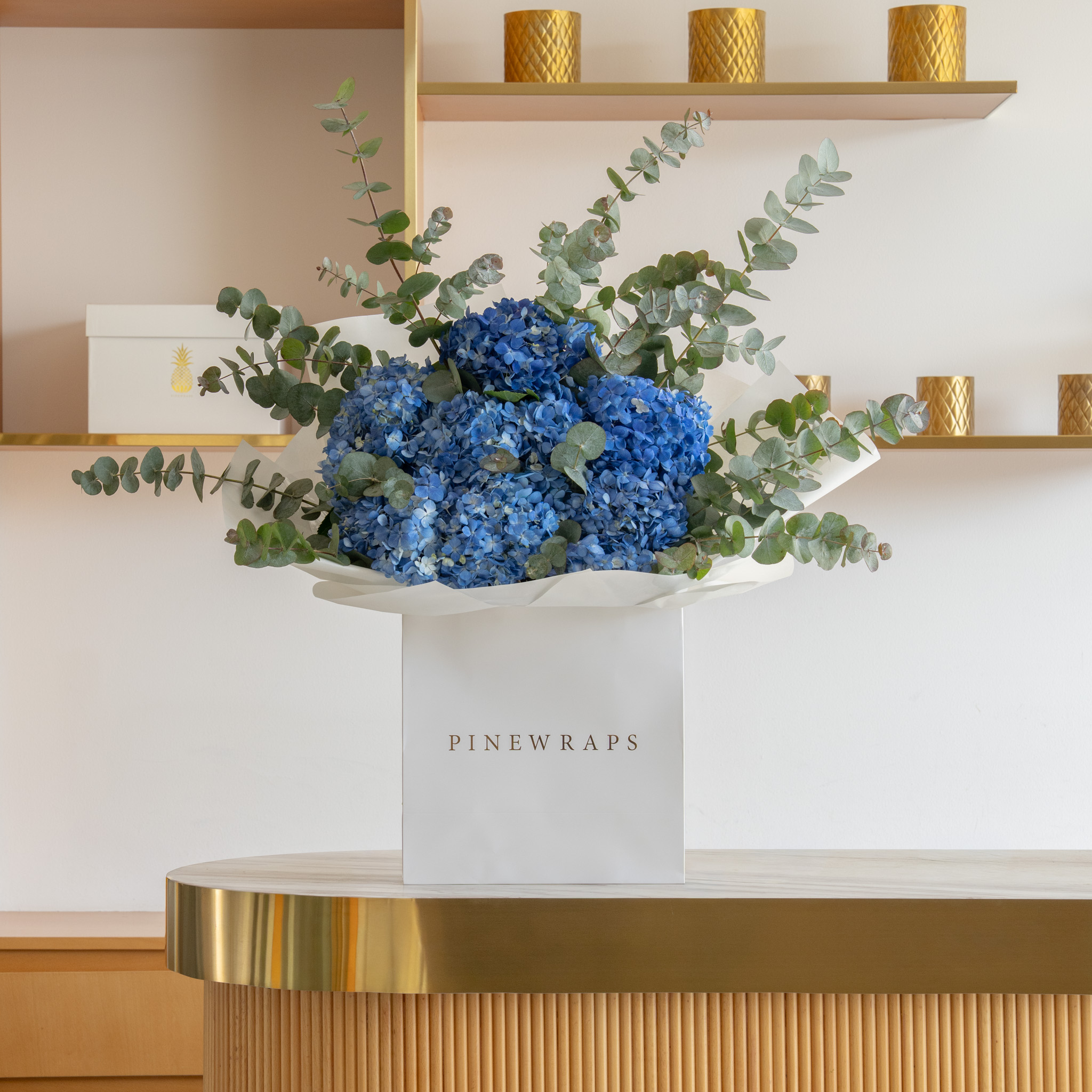 Blue Hydrangea Garden