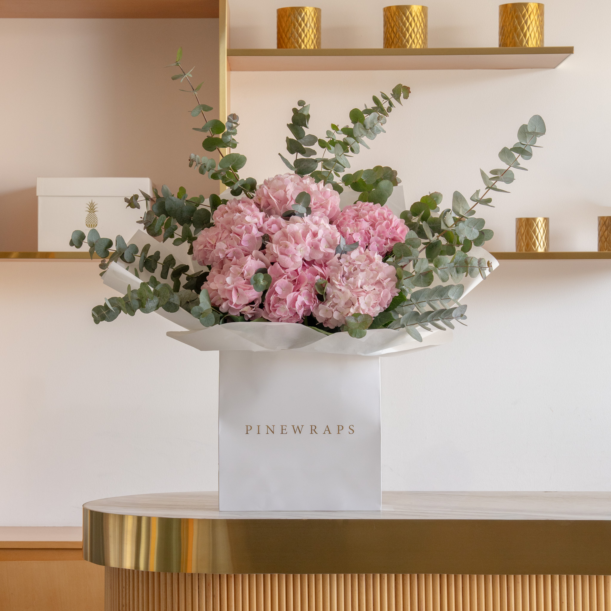 Pink Hydrangea Garden