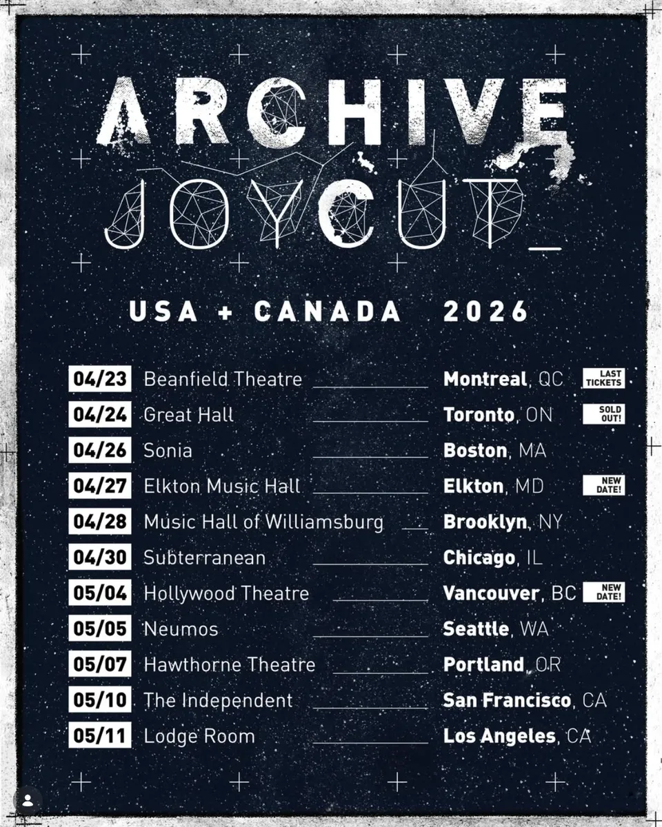 New US & Canada tour coming up