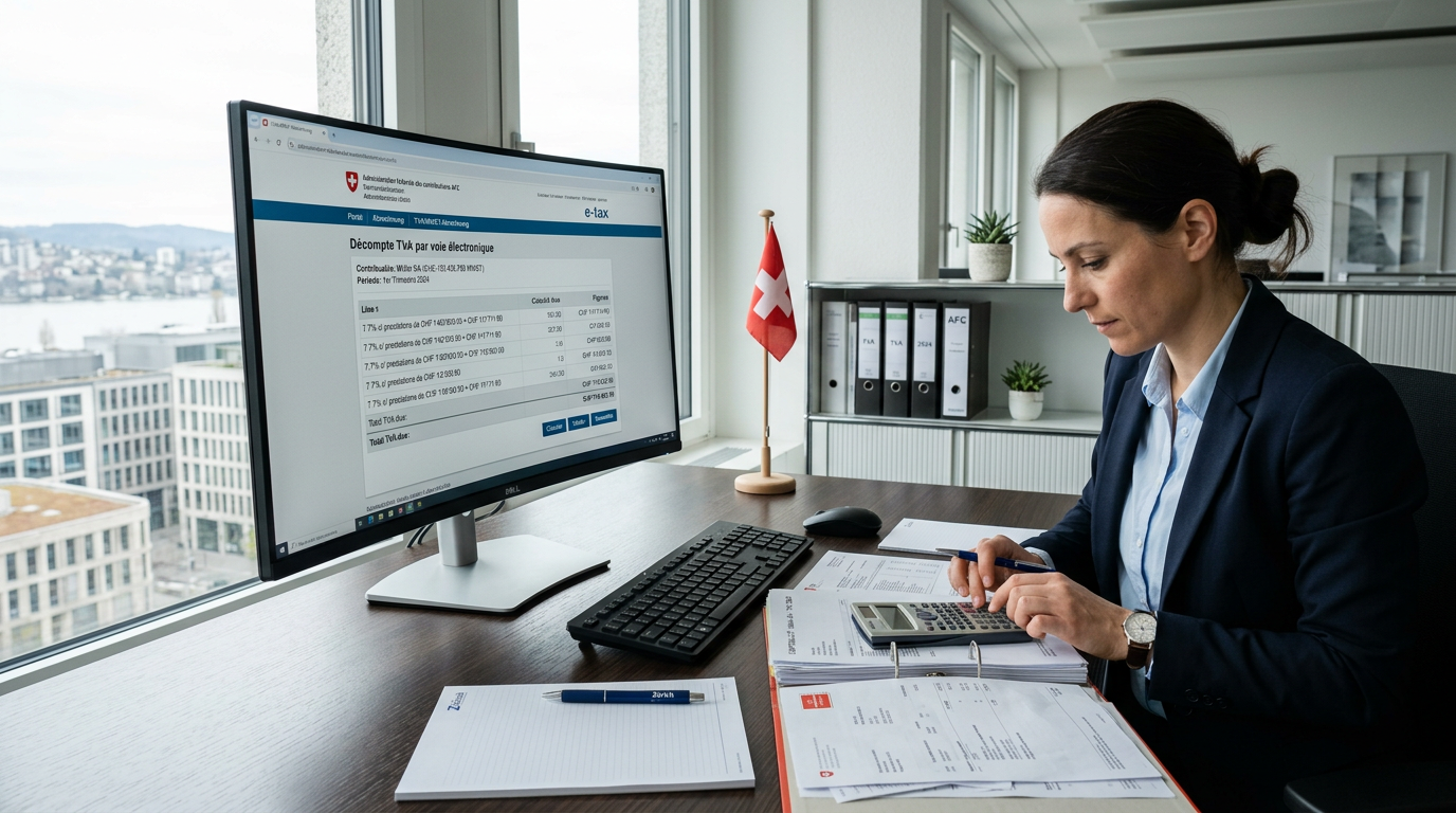 Décompte TVA suisse : méthode effective ou taux de la dette fiscale nette — comment choisir et automatiser le calcul